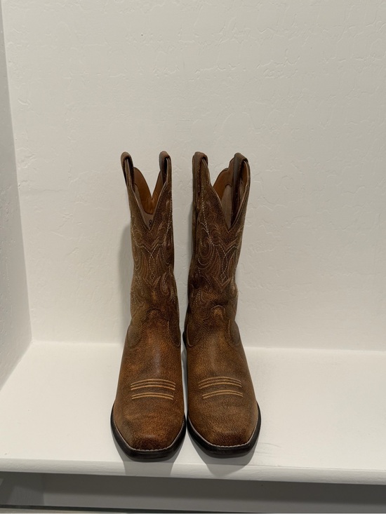 Ariat Shoes - Ariat Brown Leather Western Cowboy Boots